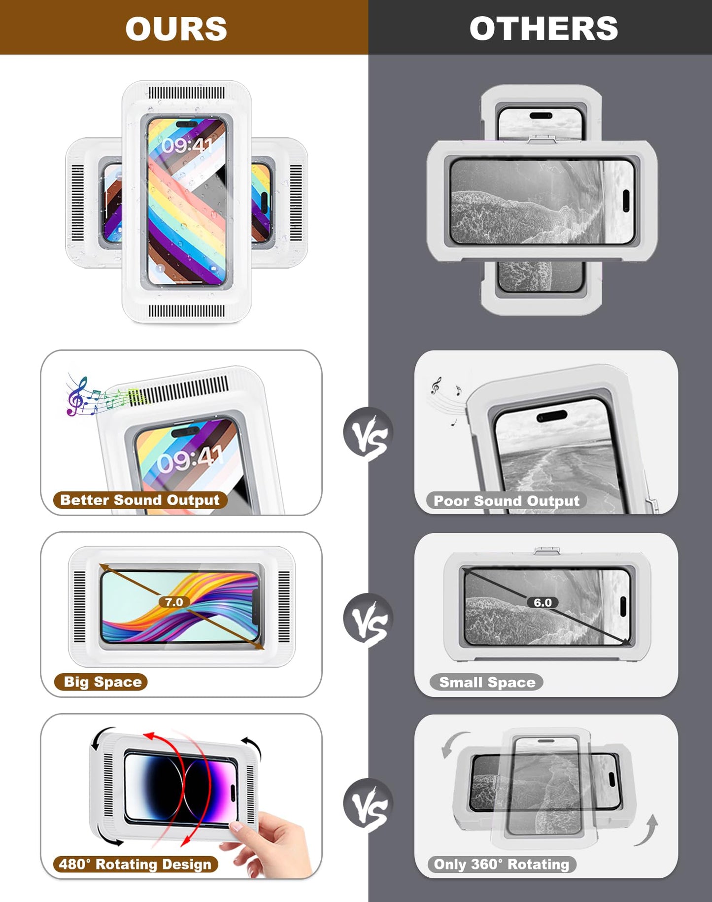 QUICKTRENDS™-BATH WATERPROOF PHONE HOLDER