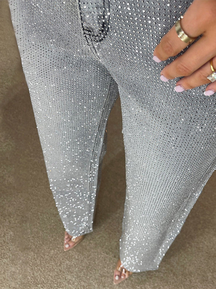 ELANAURA™ – SHINY RHINESTONE JEANS