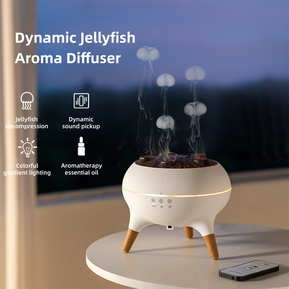 ELANAURA™- 3D JELLYFISH FLAME AROMATHERAPY DIFFUSER