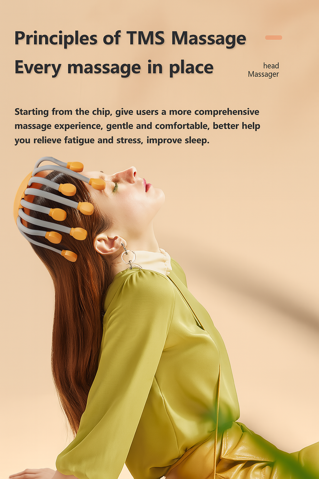 ELANAURA™ – RED LIGHT HEAD MASSAGER OCTOPUS WITH 20 NODES