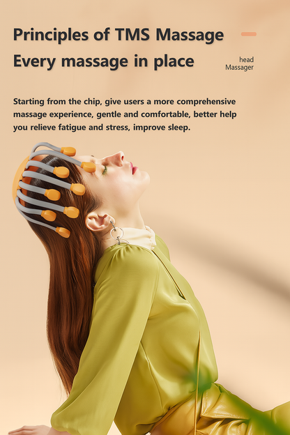 ELANAURA™ – RED LIGHT HEAD MASSAGER OCTOPUS WITH 20 NODES