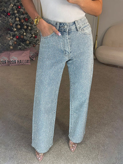 ELANAURA™ – SHINY RHINESTONE JEANS